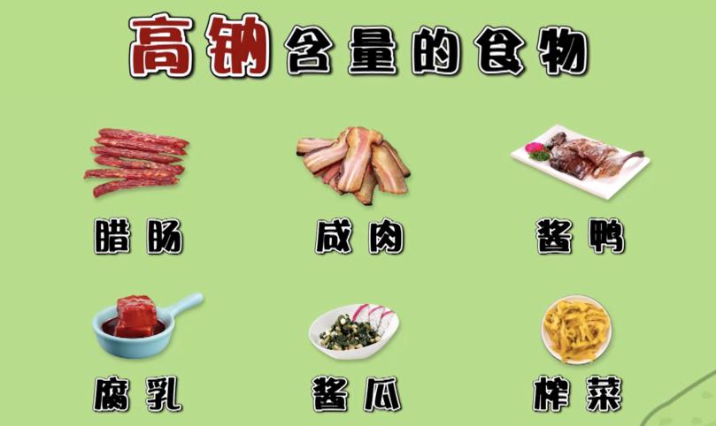 身体缺钠吃什么食物补