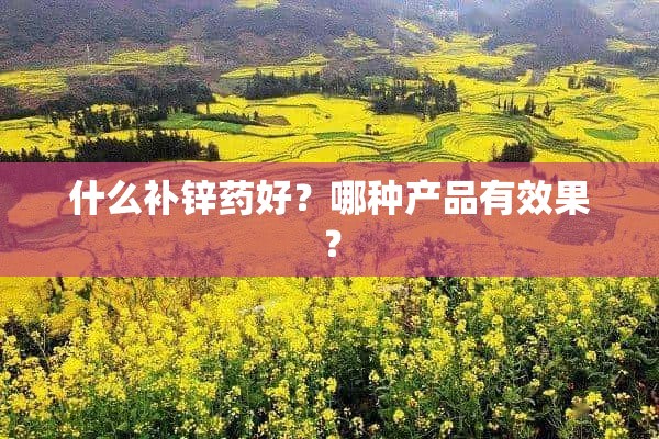 什么补锌药好？哪种产品有效果？