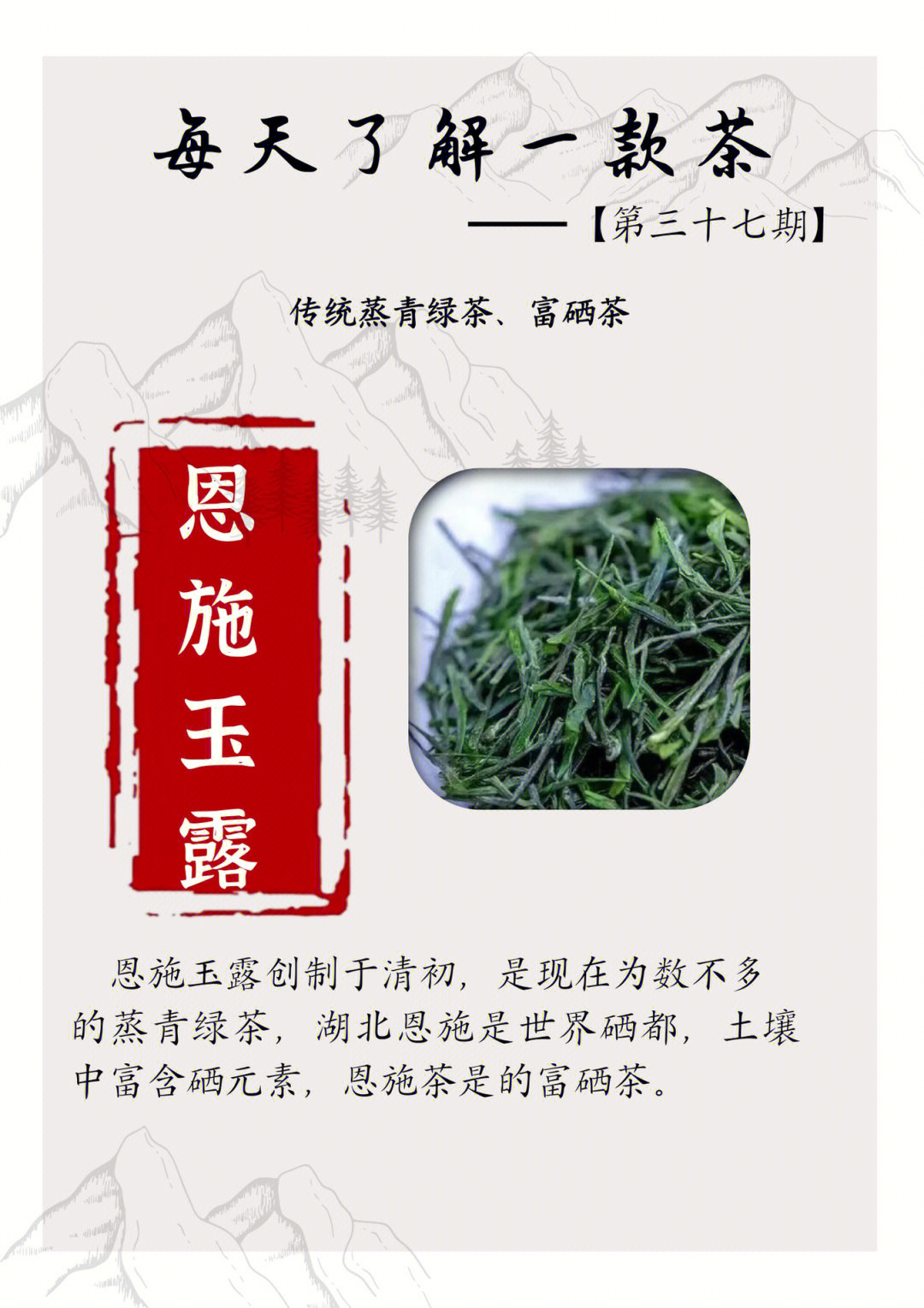 富硒恩施玉露茶