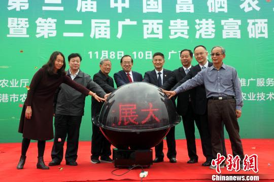 图为第三届中国富硒农业发展大会现场?！⊙钪拘?摄