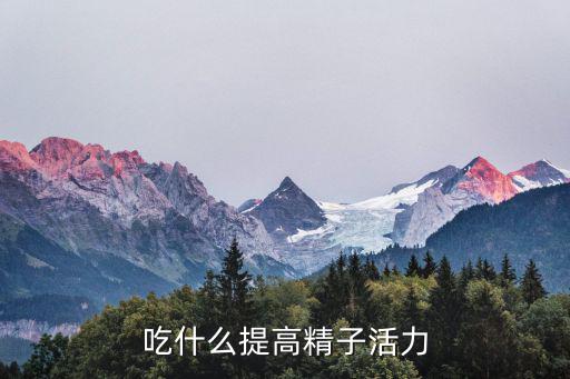 吃什么提高精子活力