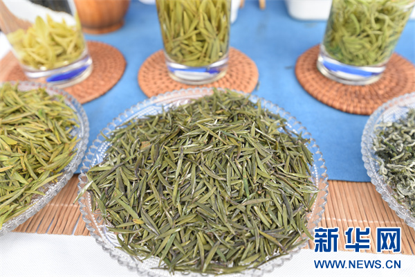 图为4月12日拍摄的“开阳富硒茶”成品。新华网发（陈纪滔 摄）