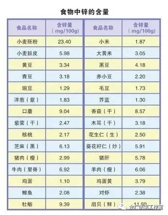 食补锌什么食物最佳