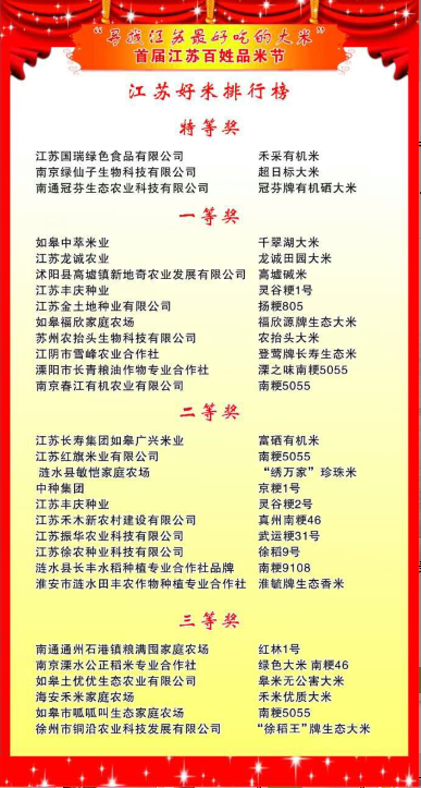 江苏省如皋市富硒大米