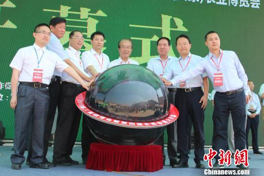 图为第三届中国安康富硒产品博览会暨第四届汉江流域农业博览会在陕西安康开幕。　阿琳娜 摄