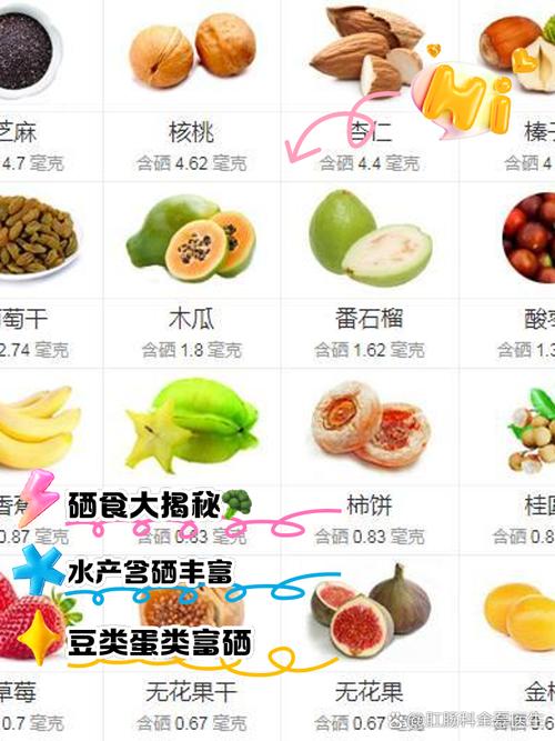 含硒最高的食物和水果