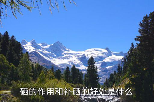 硒的作用和补硒的好处是什么